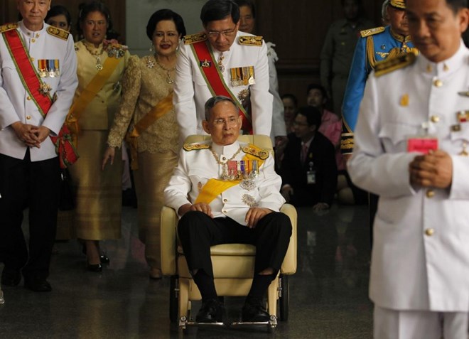 Nhà Vua Thái Lan Bhumibol Aduladej. (Ảnh: Reuters)
