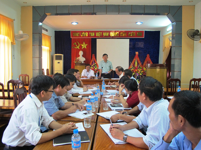  Đồng chí Nguyễn Ngọc Phương, Phó Trưởng Đoàn ĐBQH tỉnh phát biểu kết luận tại buổi giám sát.