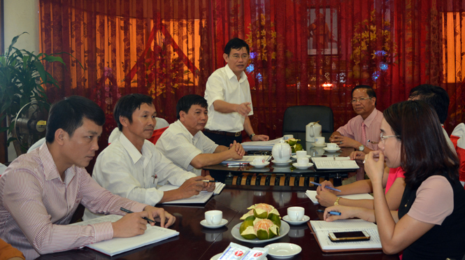 Đồng chí Nguyến Ngọc Phương, TUV, Phó trưởng Đoàn đại biểu Quốc hội tỉnh kết luận buổi giám sát.