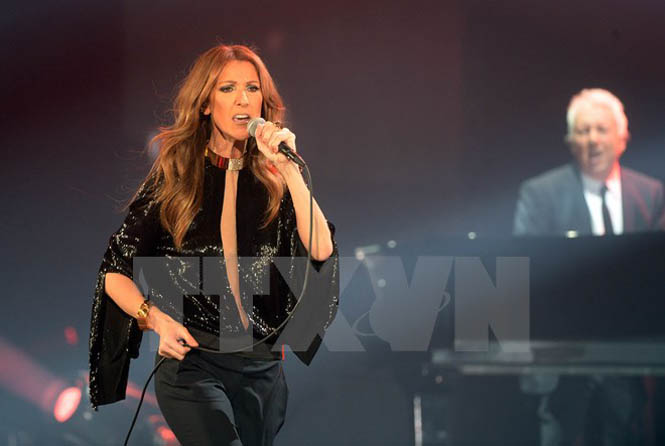 Ca sỹ Céline Dion biểu diễn tại thủ đô Paris, Pháp tháng 11-2013. (Nguồn: AFP/TTXVN)