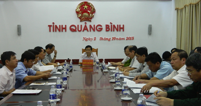 Điểm cầu hội nghị trực tuyến tại tỉnh Quảng Bình