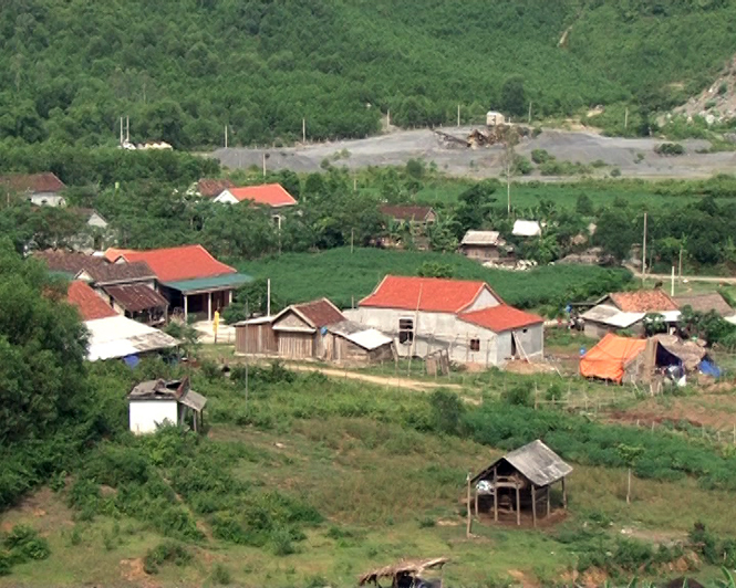 Một góc xóm 4 thôn Đại Sơn, xã Đồng Hóa.