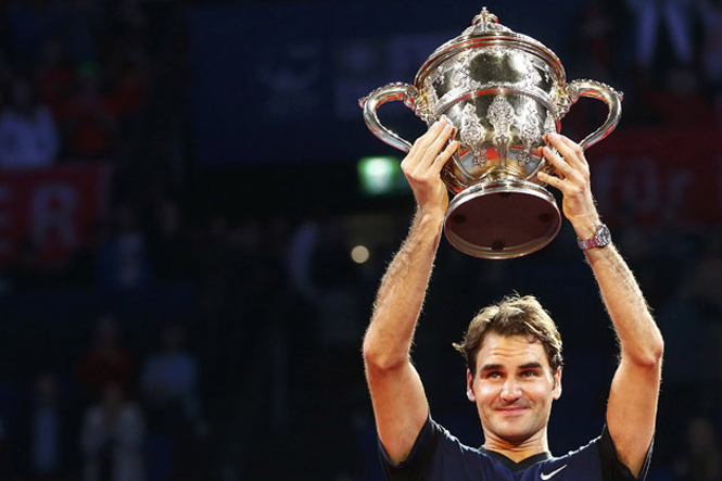  Roger Federer và chức vô địch Basel ATP 500. ảnh: Reuters