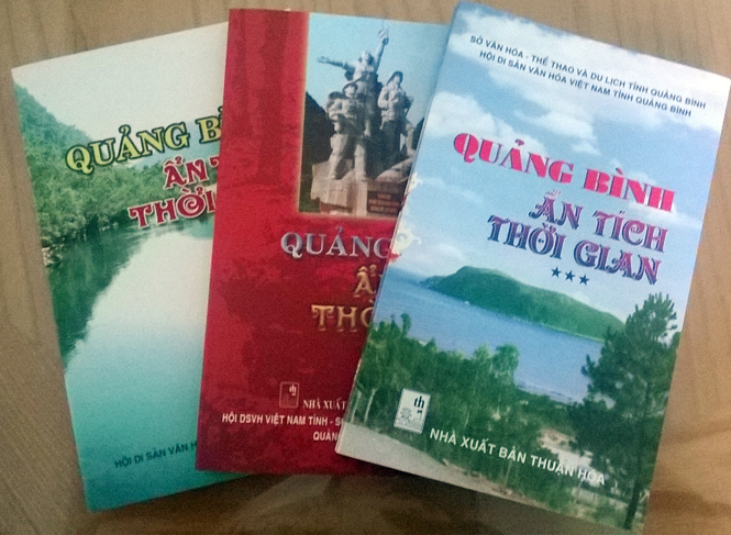 Bộ ba cuốn sách “Quảng Bình ẩn tích thời gian” là “cẩm nang” cho những ai muốn khám phá, tìm hiểu về cái hay, cái đẹp của văn hóa tỉnh nhà