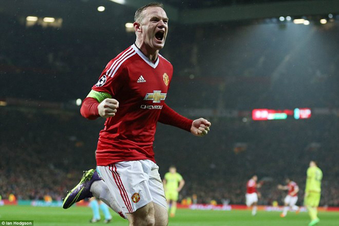  Rooney đưa Manchester United lên ngôi đầu. (Nguồn: DM)