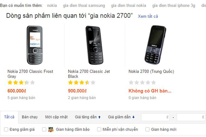Người dùng cần cảnh giác với những chiếc điện thoại Trung Quốc giá rẻ bán nhiều trên mạng. (Ảnh chụp màn hình minh họa)