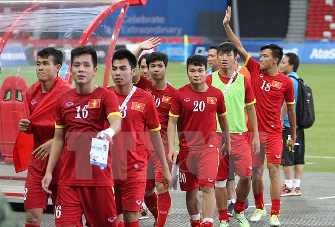 U23 Việt Nam tại SEA Games 28. (Ảnh: Quốc Khánh/TTXVN)