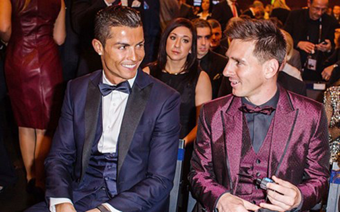 Ronaldo tin Messi sẽ giành chiến thắng ở danh hiệu QBV FIFA 2015 (Ảnh: Action Press)