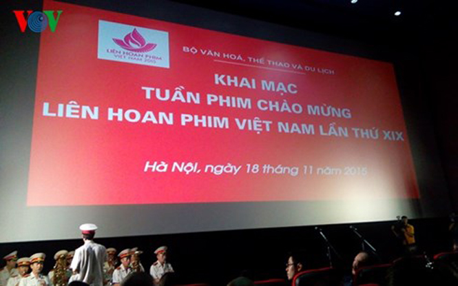  Khai mạc tuần phim chào mừng LH phim Việt Nam lần thứ 19. (Ảnh: Diệu Linh)