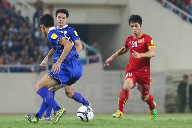 Màn trình diễn kém chất lượng trước Thái Lan và Iraq ở vòng loại World Cup đã làm Công Phượng mất điểm. (Ảnh: Minh Chiến/Vietnam+)