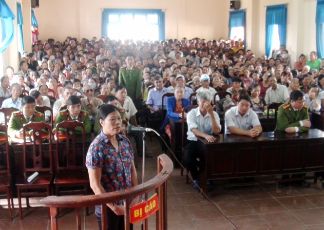 Phiên tòa xét xử Nguyễn Thị Ước.