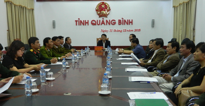 Điểm cầu hội nghị trực tuyến tỉnh Quảng Bình