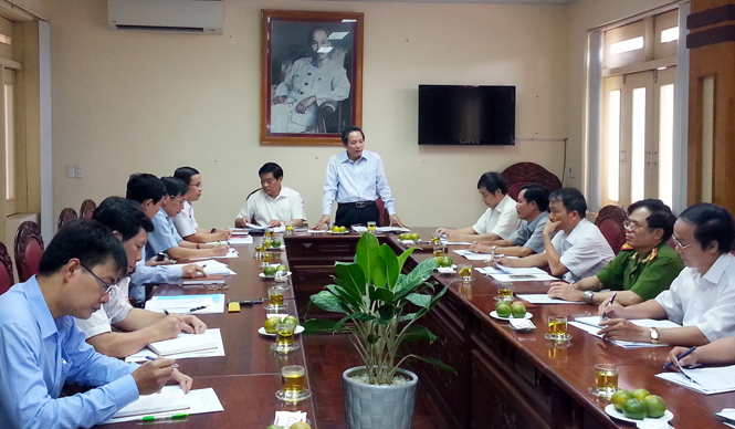 Đồng chí Hoàng Đăng Quang, Bí thư Tỉnh ủy, Trưởng đoàn đại biểu Quốc hội tỉnh, phát biểu tại buổi làm việc với Ban Nội chính Trung ương.