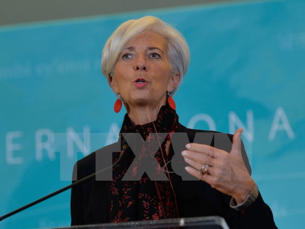 Bà Christine Lagarde sẽ hết nhiệm kỳ Tổng Giám đốc IMF vào ngày 5-7 tới. (Nguồn: THX/TTXVN)