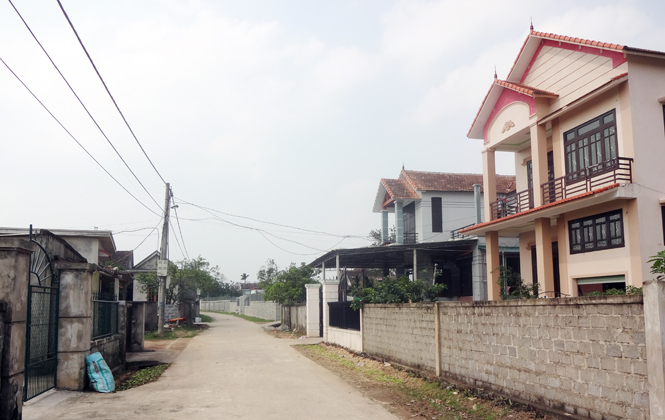 Diện mạo thôn 3 xã Nghĩa Ninh đang ngày càng khởi sắc.