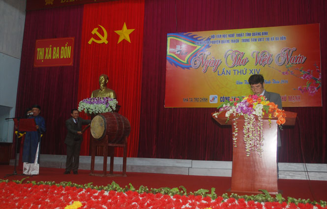 Ngày thơ Việt Nam năm nay được tổ chức tại thị xã Ba Đồn
