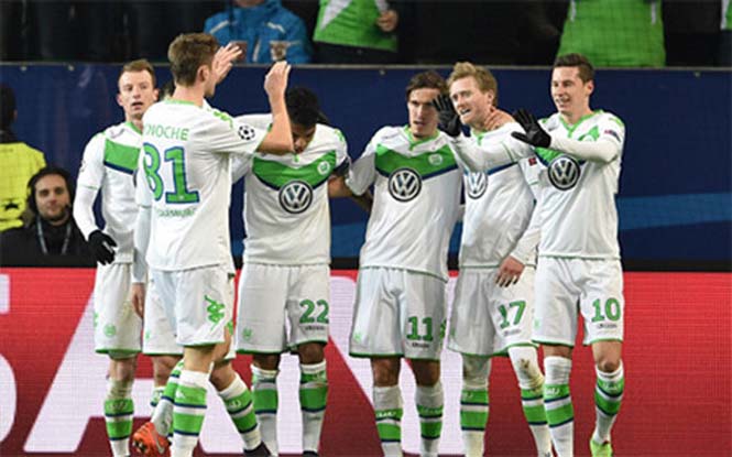 Wolfsburg thể hiện sức mạnh trước Gent (Ảnh: AFP).