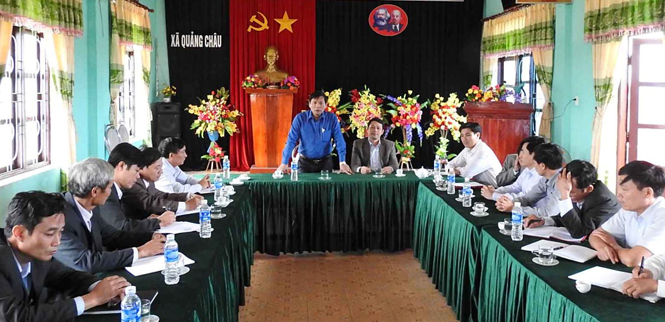 Ban Thường vụ Huyện uỷ Quảng Trạch thông báo cho thôi chức Bí thư Đảng uỷ xã Quảng Châu đối với ông Nguyễn Minh Tuấn.
