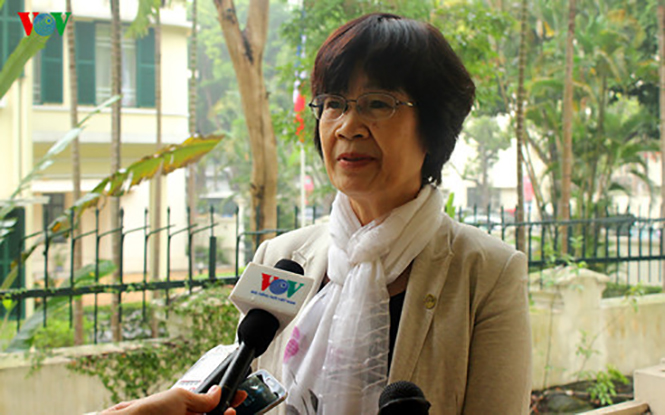 Nhà biên kịch Nguyễn Thị Hồng Ngát - Phó Chủ tịch Hội Điện ảnh Việt Nam.