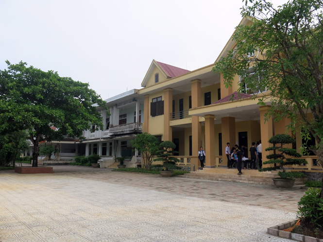 Một góc Trường THPT Minh Hóa hôm nay.