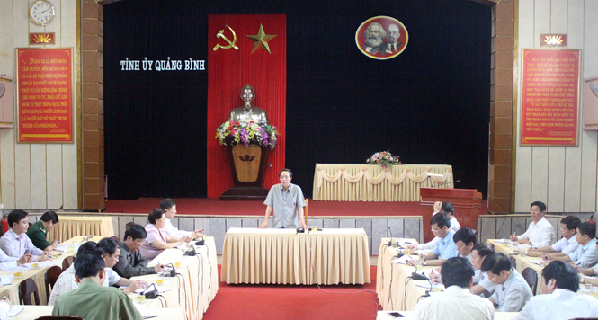 Đồng chí Hoàng Đăng Quang, Ủy viên Trung ương Đảng, Bí thư Tỉnh ủy, Chủ tịch HĐND tỉnh, Trưởng đoàn đại biểu Quốc hội tỉnh kết luận hội nghị.