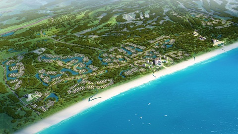 Phối cảnh tổng thể Dự án quần thể resort, biệt thự nghỉ dưỡng và giải trí cao cấp FLC Quảng Bình.