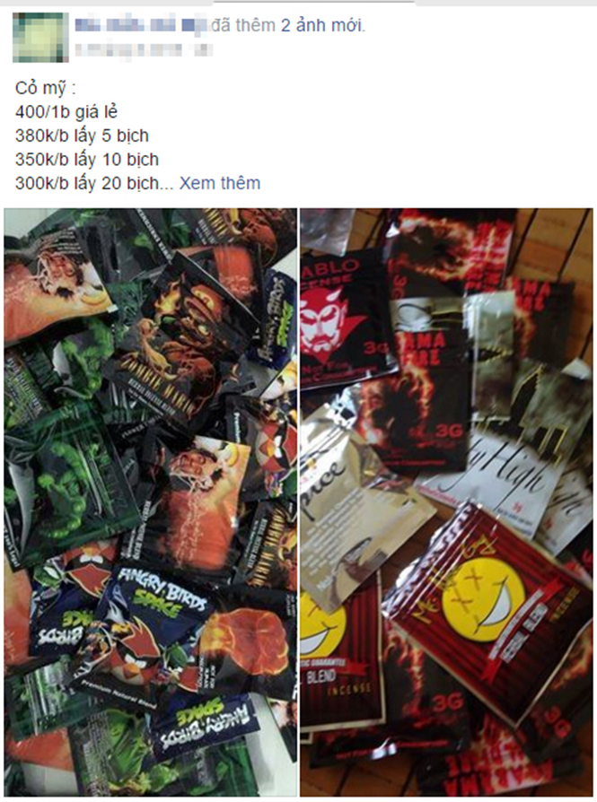 “Cỏ Mỹ” được rao bán trên mạng xã hội.