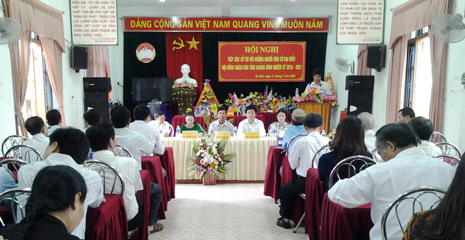  Các ứng cử viên đại biểu HĐND tỉnh tiếp xúc cử tri tại phường Ba Đồn