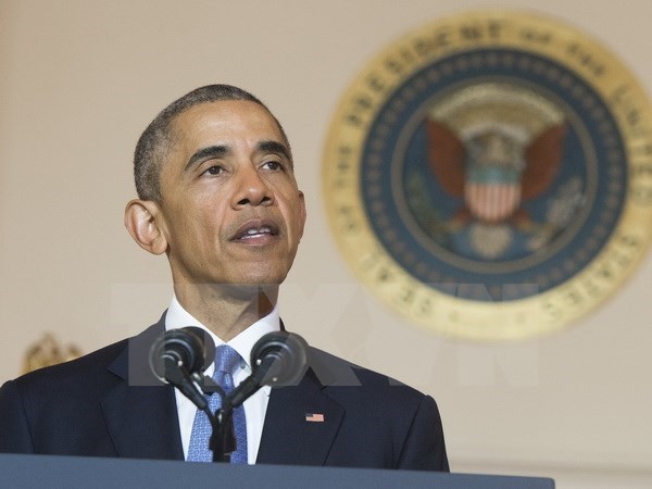 Tổng thống Mỹ Barack Obama phát biểu tại Nhà Trắng ở thủ đô Washington ngày 13-5. (Nguồn: AFP/TTXVN)