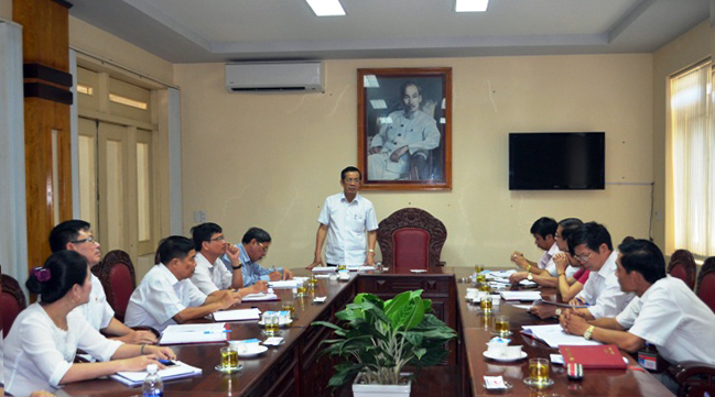 Đồng chí Trần Công Thuật, Phó Bí thư Thường trực Tỉnh ủy, kết luận buổi làm việc.