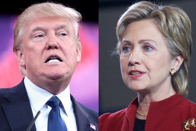 Hai ứng viên Donald Trump và Hillary Clinton. (Nguồn: AP)
