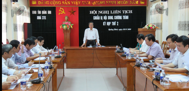 Đồng chí Hoàng Đăng Quang, Ủy viên Trung ương Đảng, Bí thư Tỉnh ủy, Chủ tịch HĐND tỉnh kết luận hội nghị