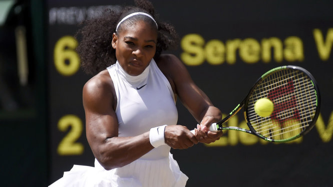  Serena chỉ mất 48 phút để hạ Elena Vesnina. Ảnh: Reuters