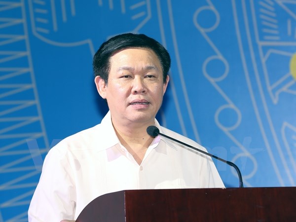 Phó Thủ tướng Vương Đình Huệ phát biểu chỉ đạo hội nghị của Bộ Kế hoạch và Đầu tư. (Ảnh: PV/Vietnam+)