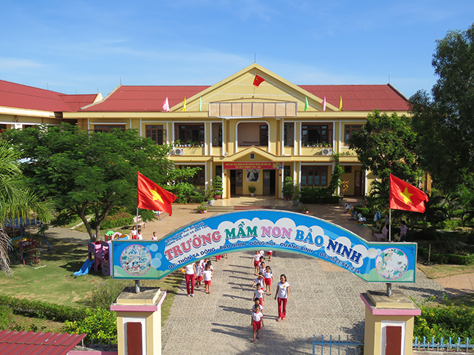 Trường mầm non Bảo Ninh, lá cờ đầu của giáo dục mầm non tỉnh.