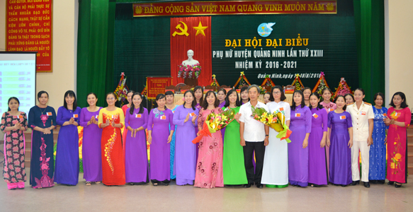  Ban Chấp hành Hội LHPN huyện Quảng Ninh nhiệm kỳ 2016-2021.