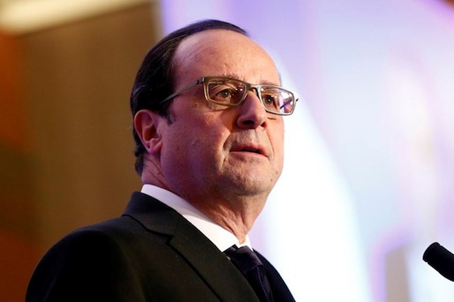 Tổng thống Cộng hòa Pháp Francois Hollande. (Nguồn: EPA)