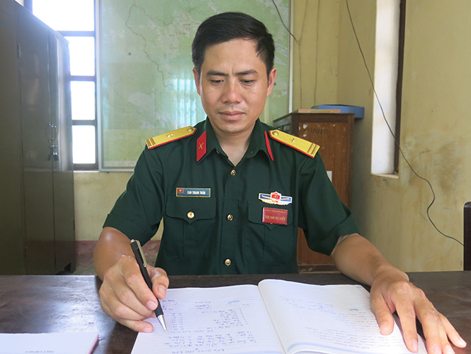 Thiếu tá Cao Thanh Tuấn.