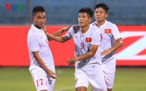  U19 Việt Nam thắng 4-3 U19 Philippines (Ảnh: Minh Hoàng)