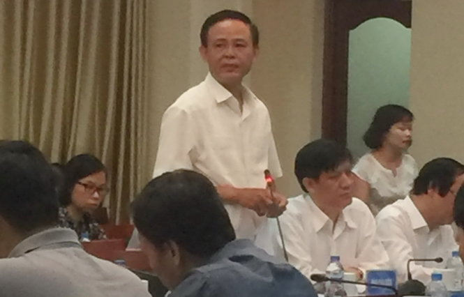  Ông Hà Công Tuấn, thứ trưởng Bộ NN&PTNT công bố thông tin sáng 20-9 - Ảnh: Đ.TRANG