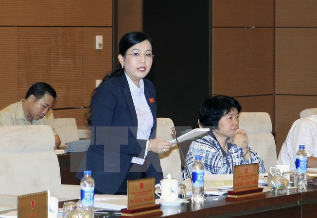 Trưởng ban Dân nguyện của Quốc hội Nguyễn Thanh Hải phát biểu ý kiến. (Ảnh: Phạm Kiên/TTXVN)