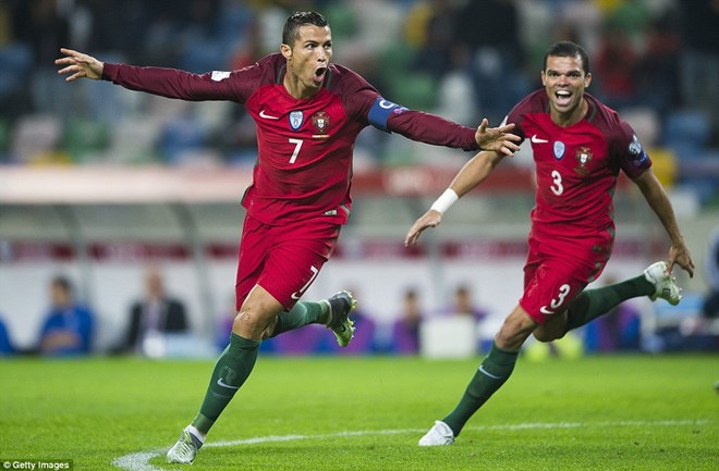 Ronaldo trở lại giúp Bồ Đào Nha thắng đậm. (Nguồn: Getty Images)