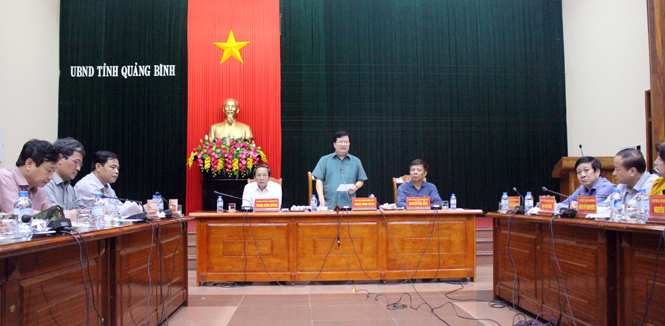 Phó Thủ tướng Trịnh Đình Dũng phát biểu chỉ đạo tại buổi làm việc.