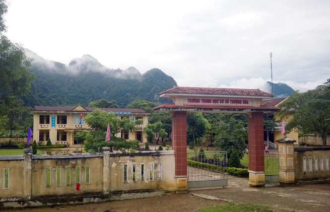 Một cơ sở giáo dục trên địa bàn huyện Minh Hóa.