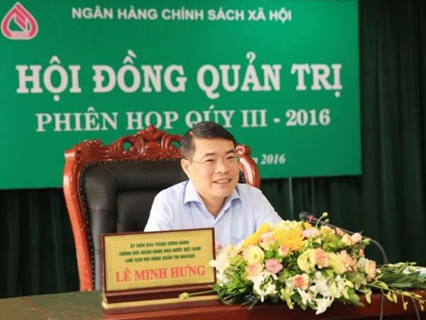 Thống đốc Lê Minh Hưng chỉ đạo tại phiên hợp. (Nguồn: Ngân hàng Chính sách)
