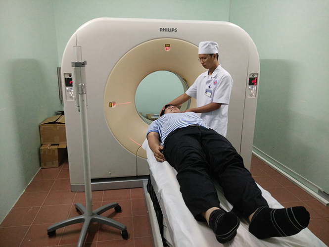  Máy chụp CT Scanner cũng được bệnh viện đầu tư, góp phần nâng cao chất lượng khám chữa bệnh