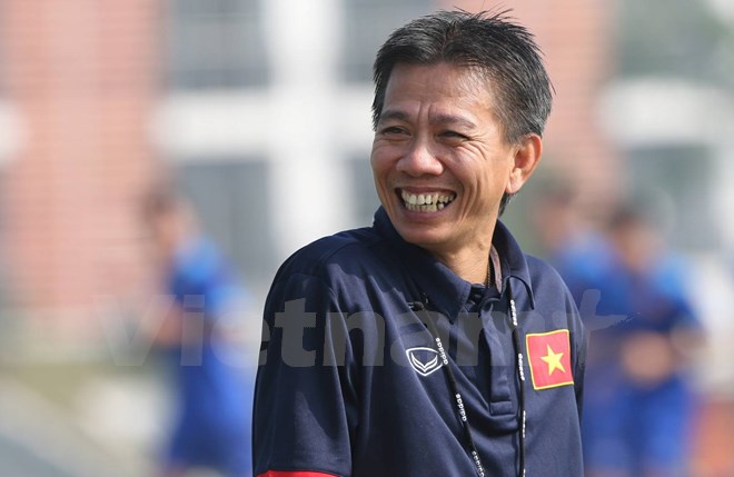 Huấn luyện viên Hoàng Anh Tuấn đang chuẩn bị lực lượng cho mục tiêu SEA Games 2017. (Ảnh: Đỗ Đen/Vietnam+)