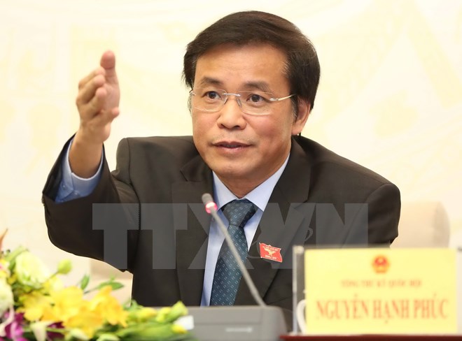 Tổng Thư ký Quốc hội, Chủ nhiệm Văn phòng Quốc hội Nguyễn Hạnh Phúc. (Ảnh: Phương Hoa/TTXVN)