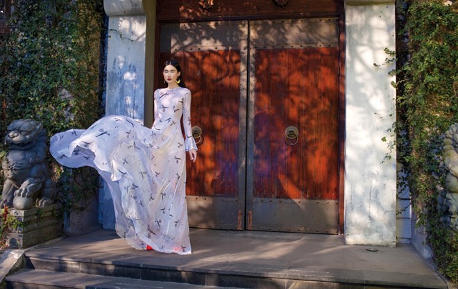  Kha Vân từng được lên hình cho Vogue Italy. (Nguồn ảnh: BeU Models)