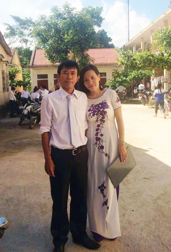 Vợ chồng thầy Từ Hải Nam và cô Phạm Thùy Ngân.